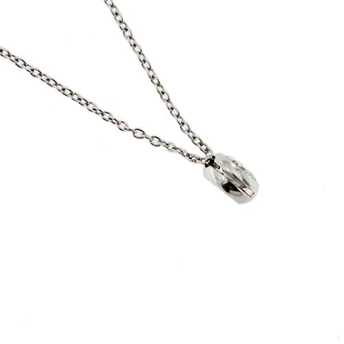 Collier Collier - Chaîne rolò en or blanc 18 ct avec diamant 0,21 ct 58 Facettes 174