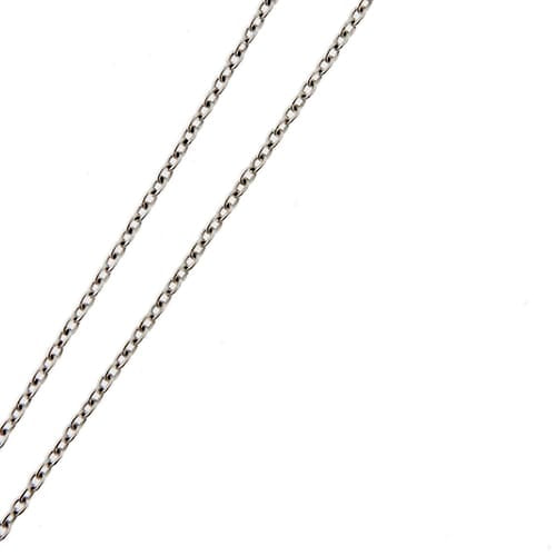 Collier Collier - Chaîne rolò en or blanc 18 ct avec diamant 0,21 ct 58 Facettes 174