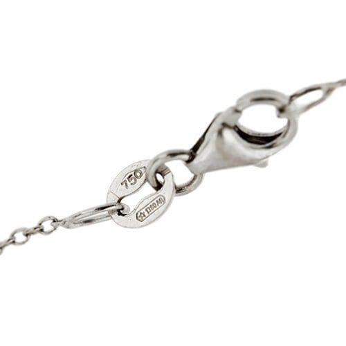 Collier Collier - Chaîne rolò en or blanc 18 ct avec diamant 0,21 ct 58 Facettes 174