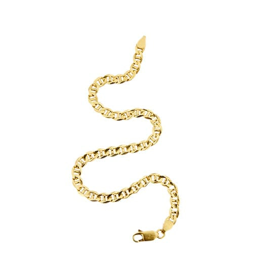 Bracelet Bracelet homme maille traversino en or jaune 18 ct 58 Facettes 30678