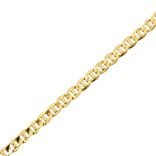 Bracelet Bracelet homme maille traversino en or jaune 18 ct 58 Facettes 30678