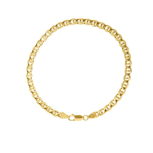 Bracelet Bracelet homme maille traversino en or jaune 18 ct 58 Facettes 30678