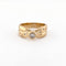 Bague 51 Bague ruban en or jaune et diamants 58 Facettes 38080