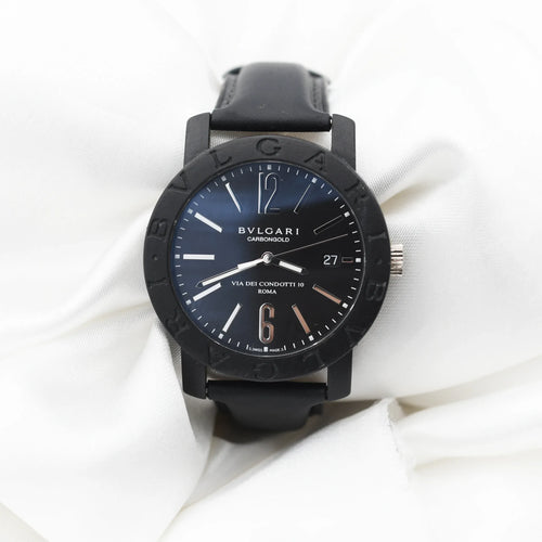 Montre Bulgari Carbongold - Montre Via dei Condotti 10 58 Facettes 21873