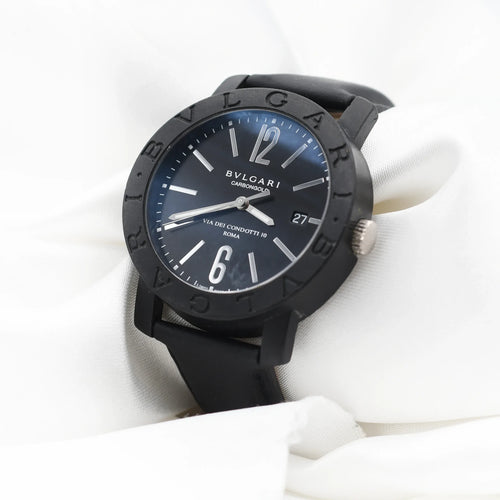 Montre Bulgari Carbongold - Montre Via dei Condotti 10 58 Facettes 21873