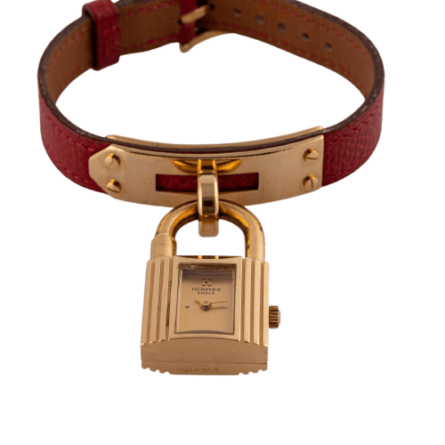 Montre Hermès - Montre Kelly KE1.210, boîtier plaqué or 58 Facettes TOT-11912