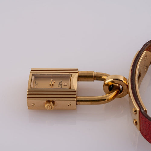 Montre Hermès - Montre Kelly KE1.210, boîtier plaqué or 58 Facettes TOT-11912