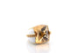 Bague 46 David Webb - Bague en or jaune 18 carats, citrine et émail 58 Facettes 27070