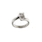 Bague 51 Bague solitaire contrarié en or blanc 18 ct avec diamant 0,37 ct 58 Facettes 30220