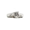 Bague 51 Bague solitaire contrarié en or blanc 18 ct avec diamant 0,37 ct 58 Facettes 30220