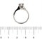 Bague 51 Bague solitaire contrarié en or blanc 18 ct avec diamant 0,37 ct 58 Facettes 30220