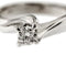 Bague 51 Bague solitaire contrarié en or blanc 18 ct avec diamant 0,37 ct 58 Facettes 30220