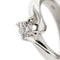 Bague 51 Bague solitaire contrarié en or blanc 18 ct avec diamant 0,37 ct 58 Facettes 30220
