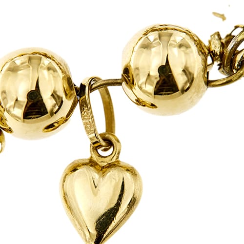 Bracelet Gabriella Rivalta - Bracelet multifils avec chien émaillé en or jaune 18 ct 58 Facettes 37279