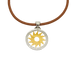 Pendentif Bulgari - Pendentif soleil en or 18 ct et acier 58 Facettes 7055
