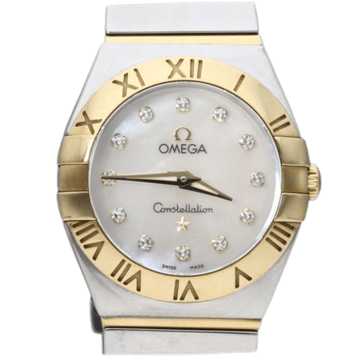 Montre Omega - Montre Constellation en or rose et acier 58 Facettes MT48096