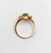 Bague 51 Bague tourbillon ancienne en or 18k, émeraude et diamants 58 Facettes A07900