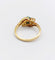 Bague 51 Bague tourbillon ancienne en or 18k, émeraude et diamants 58 Facettes A07900
