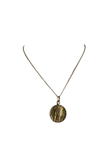 Pendentif Médaille en or 18 carats, Vierge couronnée 58 Facettes 277