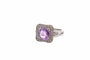 Bague 53 Bague en platine au saphir violet de Ceylan 2,21 ct et diamants 58 Facettes 26642-27328