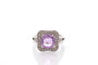 Bague 53 Bague en platine au saphir violet de Ceylan 2,21 ct et diamants 58 Facettes 26642-27328