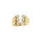 Bague Bague - Anneau ouvert en or jaune 18 ct et perles 58 Facettes 31844