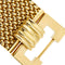 Bracelet Bracelet manchette vintage en or jaune 18 ct, maille milanaise 58 Facettes 37623
