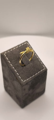 Bague Tiffany - Bague Knot en or jaune 18k sertie de diamants 58 Facettes Valuor Modèle-004
