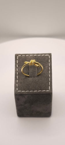 Bague Tiffany - Bague Knot en or jaune 18k sertie de diamants 58 Facettes Valuor Modèle-004