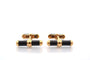 Boutons de manchette Van Cleef & Arpels - Boutons de manchette en or jaune 18k et onyx 58 Facettes 27402