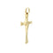 Pendentif Gianni-Carita - Pendentif croix moderne en or jaune 18 ct 58 Facettes 37872