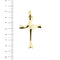 Pendentif Gianni-Carita - Pendentif croix moderne en or jaune 18 ct 58 Facettes 37872