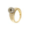 Bague Bague - Perle de Tahiti et diamants en or jaune 18 ct 58 Facettes 38116