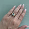 Bague 55 Bague - aquamarine et diamants en or jaune et or blanc 18 ct 58 Facettes 37500