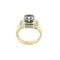 Bague 55 Bague - aquamarine et diamants en or jaune et or blanc 18 ct 58 Facettes 37500