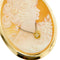 Pendentif Spilla-pendentif camée ovale en or jaune 18 ct 58 Facettes 37486