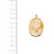 Pendentif Spilla-pendentif camée ovale en or jaune 18 ct 58 Facettes 37486