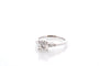 Bague 53 Bague en platine avec diamant 1,13 ct E/VVS1 et diamants 58 Facettes 27375-27360