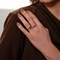 Bague 55 Bague en or jaune 18k, rubis ovale et diamants 58 Facettes 2610001