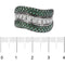 Bague 57 Bague bande ondulée en or blanc 18 ct, diamants et émeraudes 58 Facettes 38594