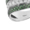Bague 57 Bague bande ondulée en or blanc 18 ct, diamants et émeraudes 58 Facettes 38594