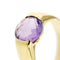 Bague 55 Bague bandeau en or jaune 18 ct avec améthyste 2,50 ct 58 Facettes 28153
