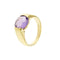 Bague 55 Bague bandeau en or jaune 18 ct avec améthyste 2,50 ct 58 Facettes 28153