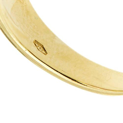 Bague 55 Bague bandeau en or jaune 18 ct avec améthyste 2,50 ct 58 Facettes 28153