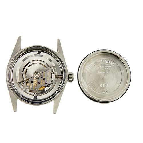 Montre Rolex Oyster Perpetual - Montre en acier, lunette cannelée en or blanc 58 Facettes 36869