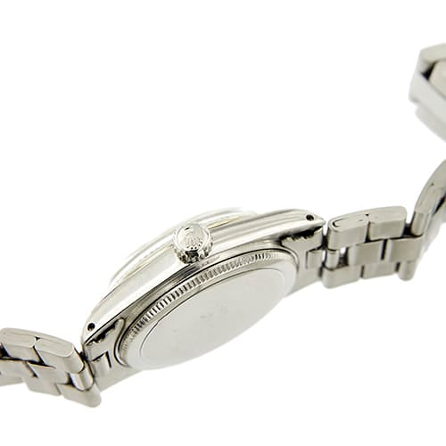 Montre Rolex Oyster Perpetual - Montre en acier, lunette cannelée en or blanc 58 Facettes 36869