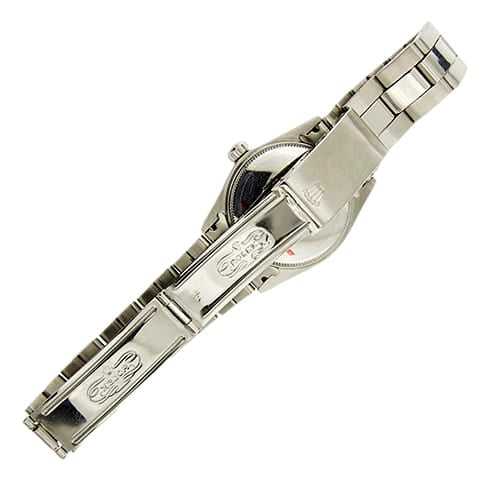 Montre Rolex Oyster Perpetual - Montre en acier, lunette cannelée en or blanc 58 Facettes 36869