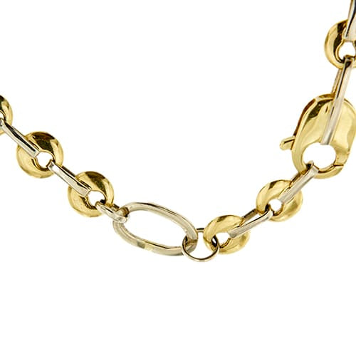 Collier Sauro - Collier en or jaune et or blanc 18 ct, 63 cm 58 Facettes 24774