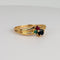 Ring 52 Ring i 18k gult guld, rubin, smaragd og blå safir 58 Facettes 2609006