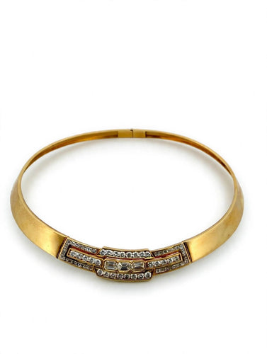 Collar Collar rígido de oro de 18k con diamantes 58 Facettes 605/26 E
